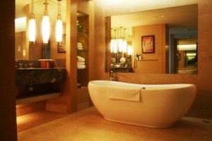 お風呂で温める